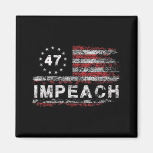 Anti Trump Impeach 47 Trump 47e President Vs Vlag Magneet