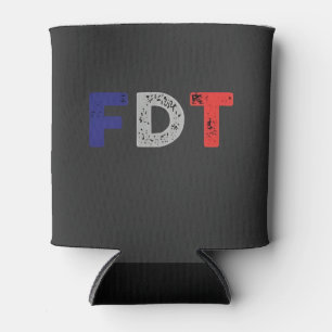 Anti Trump Maga FDT Weerstand Democratie Retro Blikjeskoeler