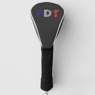 Anti Trump Maga FDT Weerstand Democratie Retro Golfheadcover
