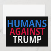 Anti-Trump - Mensen tegen Trump Kaart (Voorkant / Achterkant)