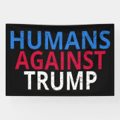 Anti-Trump - Mensen tegen Trump Spandoek (Horizontaal)