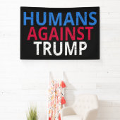 Anti-Trump - Mensen tegen Trump Spandoek (Insitu)