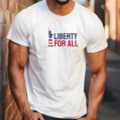 Anti-Trump merch protest vlag blauw rood T-shirt