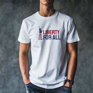 Anti-Trump merchandise protestvlag blauwe rode T-s T-shirt