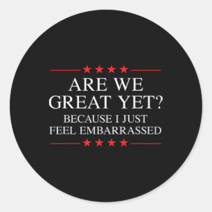Anti Trump merchandise voor progressief en liberaa Ronde Sticker