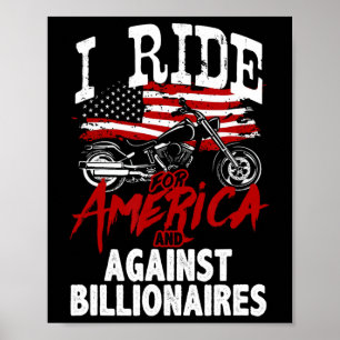 Anti-Trump-motorrijder Pro-democratie Weerstand Te Poster