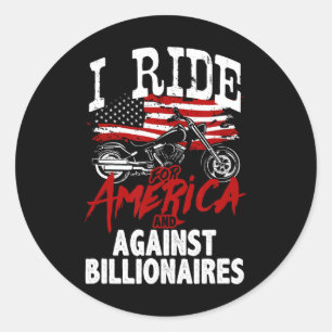 Anti-Trump-motorrijder Pro-democratie Weerstand te Ronde Sticker