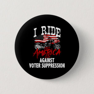 Anti-Trump-motorrijders verzetten zich tegen het o Ronde Button 5,7 Cm