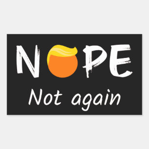 Anti-Trump - Nee, niet weer II Rechthoekige Sticker