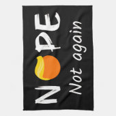 Anti-Trump - Nee, niet weer II Theedoek (Verticaal)