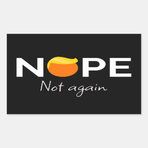 Anti-Trump - Nee, niet weer ik Rechthoekige Sticker