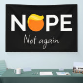 Anti-Trump - Nee, niet weer ik Spandoek (Beurs)