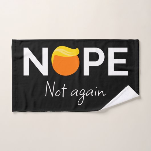 Anti-Trump - Non, pas encore moi (Serviette à main)