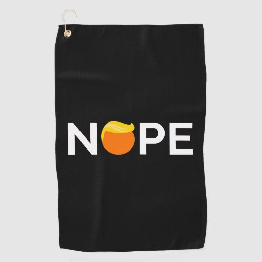 Anti-Trump - Nope Edition Golfhanddoek (Voorkant)