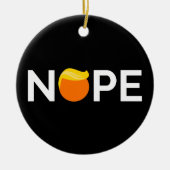 Anti-Trump - Nope Edition Keramisch Ornament (Voorkant)