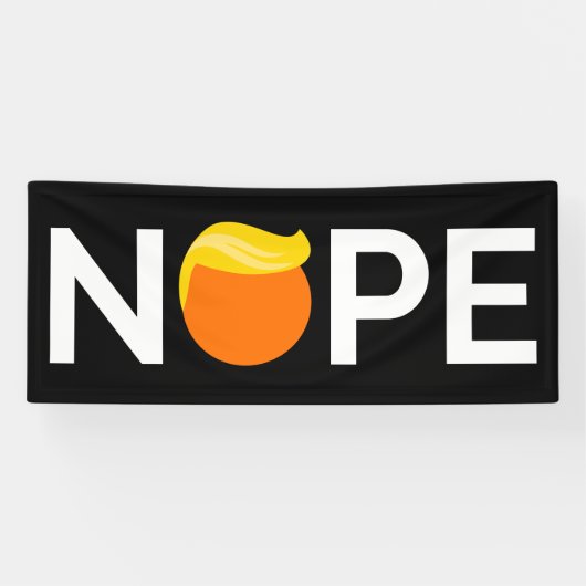 Anti-Trump - Nope Edition Spandoek (Horizontaal)