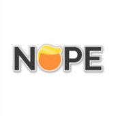 Anti-Trump - Nope Edition Sticker (Voorkant)