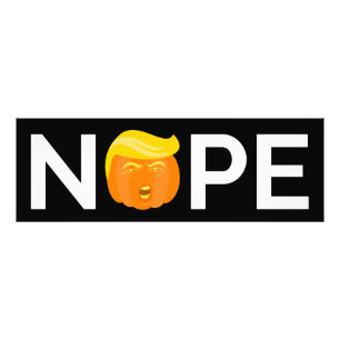 Anti-Trump - Nope Halloween Edition I Foto Afdruk