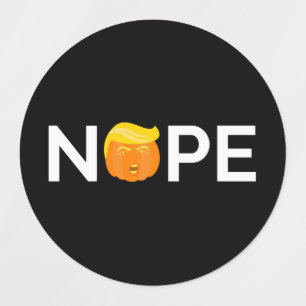 Anti-Trump - Nope Halloween Edition I Labels