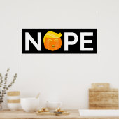 Anti-Trump - Nope Halloween Edition I Poster (Keuken)