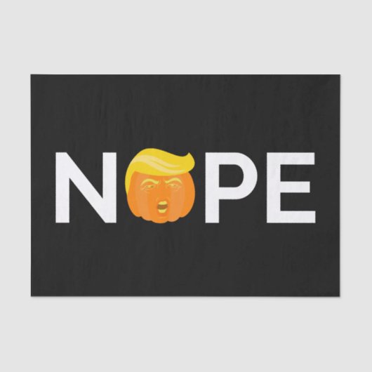 Anti-Trump - Nope Halloween Edition I Tissuepapier (Voorkant)