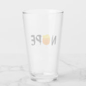 Anti-Trump - Nope Halloween Edition II Glas (Achterkant)