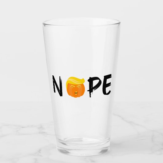 Anti-Trump - Nope Halloween Edition II Glas (Voorkant)