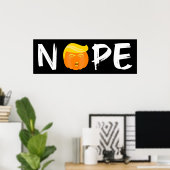 Anti-Trump - Nope Halloween Edition II Poster (Thuiskantoor)