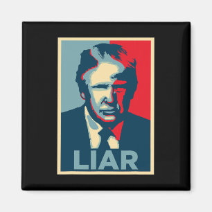 Anti Trump Obama-hoopposter leugenaar Magneet