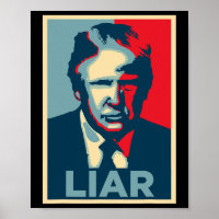Anti Trump Obama-hoopposter leugenaar
