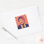 Anti-Trump Ovale Sticker (Envelop)