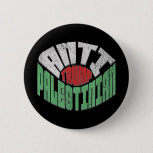 Anti-Trump Palestijns-Amerikaan Ronde Button 5,7 Cm