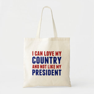 Anti Trump patriottisch niet mijn President Tote Bag