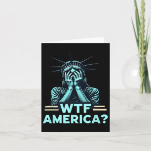 Anti-Trump Politieke en Democratie WTF Amerika 1 Kaart
