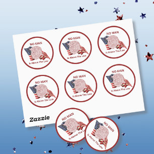 Anti-Trump politieke woordwolk Ronde Sticker