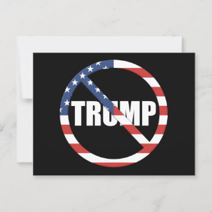 anti-Trump pro-democratie Briefkaart