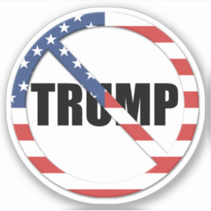 anti-Trump pro-democratie Sticker