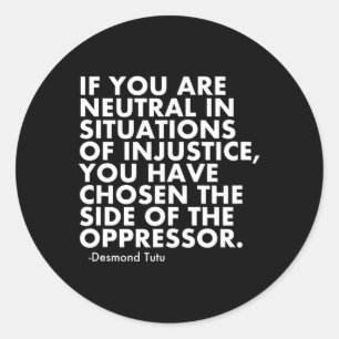 Anti Trump Protest Ronde Sticker