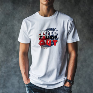 Anti-trump protest slogan vlag t-shirt