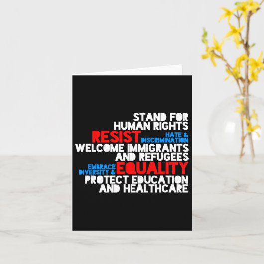 Anti-Trump-protest tegen mensenrechten Kaart (Gele Bloem)