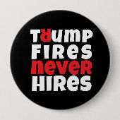 Anti-Trump-protestslogan rood zwart Ronde Button 4,0 Cm (Voorkant)