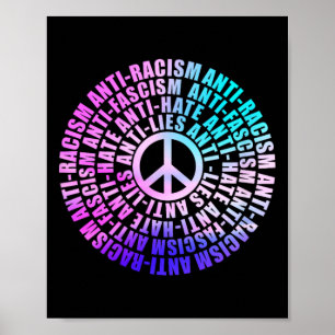 Anti Trump Racisme Fascisme leugens Haat Weerstand Poster