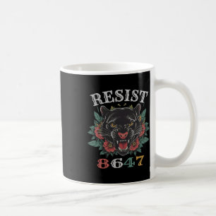 Anti Trump Resist Shirt 8647 Motif Floral Resist A Koffiemok