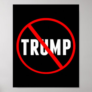 Anti Trump Rode Cirkel X Politiek Poster