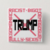 Anti-Trump roze Button (Voorkant)