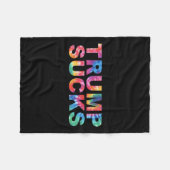 Anti Trump-Shirten Fleece Deken (Voorkant (Horizontaal))