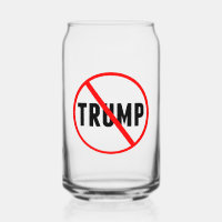 Anti-Trump Simple Red Circle X Politiek