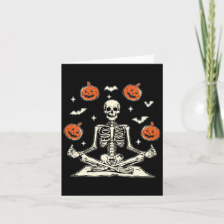 Anti Trump Skelet Halloween Lange Mouwen Kaart