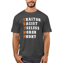 Anti-Trump spelt het uit T-shirt