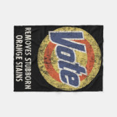 Anti-Trump Stem Wasmiddel Fun  Fleece Deken (Voorkant (Horizontaal))